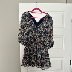 Speechless Blue Floral Mini Dress. NEVER BEEN WORN.